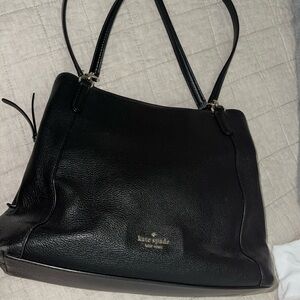 Kate Spade black 100% leather shoulder bag